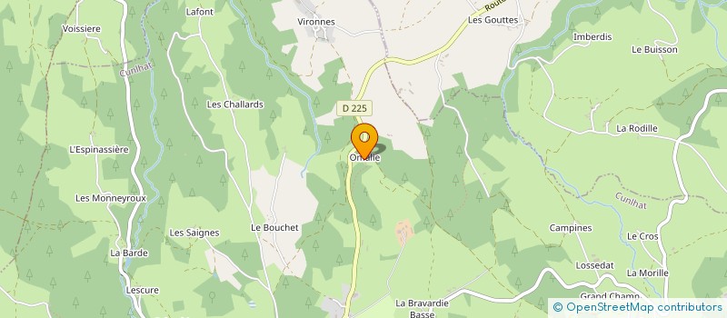 localisation de l'entreprise MONSIEUR AIME TOURNEBIZE  CUNLHAT