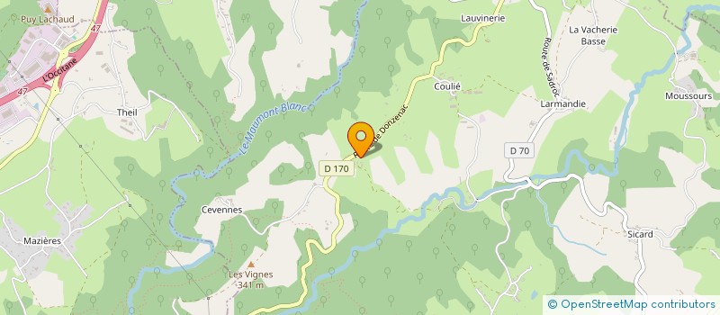 localisation de l'entreprise MONSIEUR AIME TRIBIER  SAINTE FEREOLE