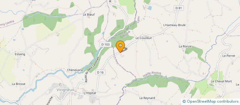 localisation de l'entreprise MONSIEUR AIME VIOLO  HAUTE-RIVOIRE