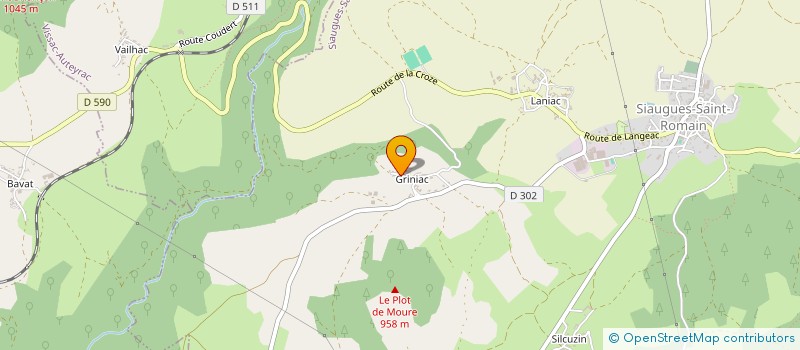 localisation de l'entreprise MONSIEUR AIME VISSAC à CHANTEUGES