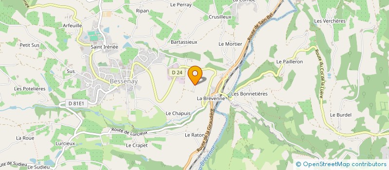 localisation de l'entreprise MONSIEUR AIME VOLAY  BESSENAY