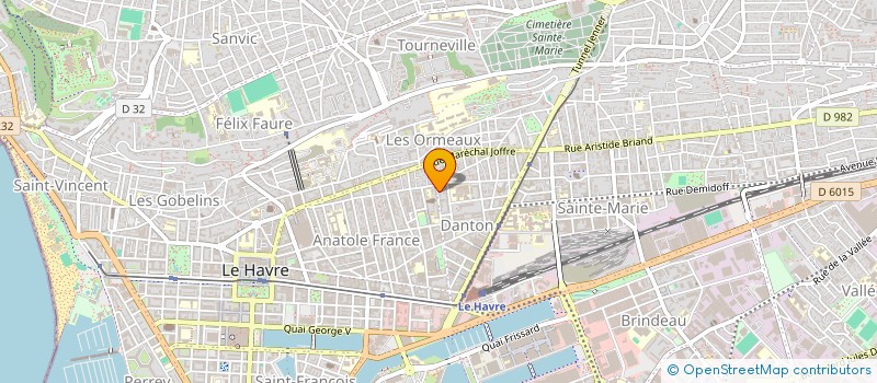 localisation de l'entreprise MONSIEUR AIMED AIT OUALI à LE HAVRE