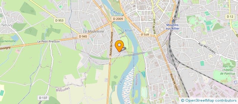 localisation de l'entreprise MONSIEUR AIMEE LACQUIT  MOULINS