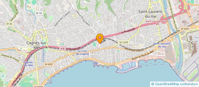 localisation de l'entreprise MONSIEUR AIMEN BEN SALAH à CAGNES-SUR-MER