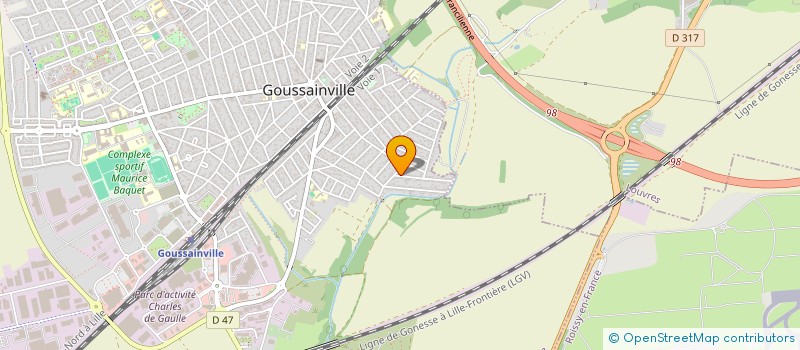 localisation de l'entreprise MONSIEUR AIMEN EL FAHID  GOUSSAINVILLE