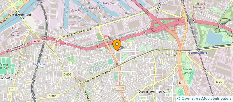 localisation de l'entreprise MONSIEUR AIMEN FRIH à GENNEVILLIERS