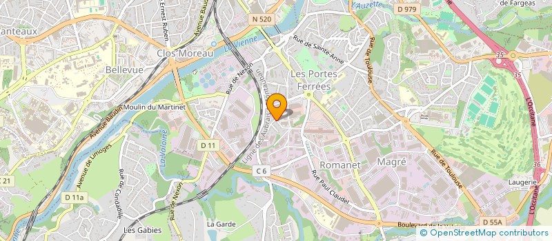 localisation de l'entreprise MONSIEUR AIMEN HELAOUI à LIMOGES