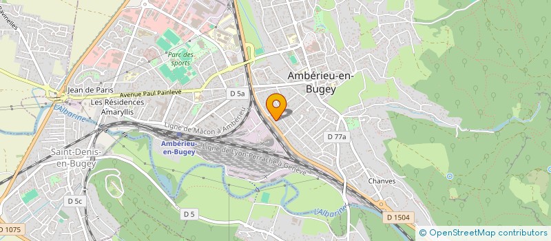 localisation de l'entreprise MONSIEUR AIMEN MEDJKANE à AMBERIEU-EN-BUGEY