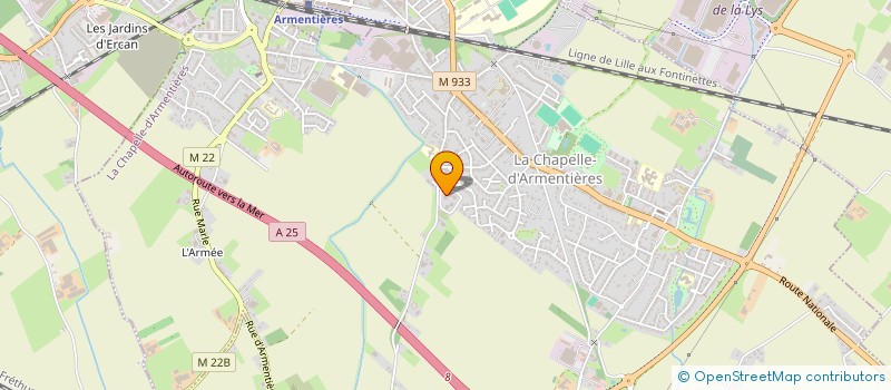 localisation de l'entreprise MONSIEUR AIMEN NOUIOUA  LA CHAPELLE-D'ARMENTIERES