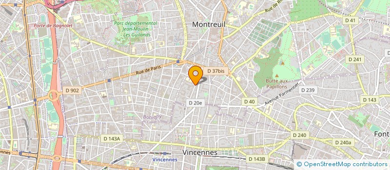 localisation de l'entreprise MONSIEUR AIMEN TOUMI  MONTREUIL