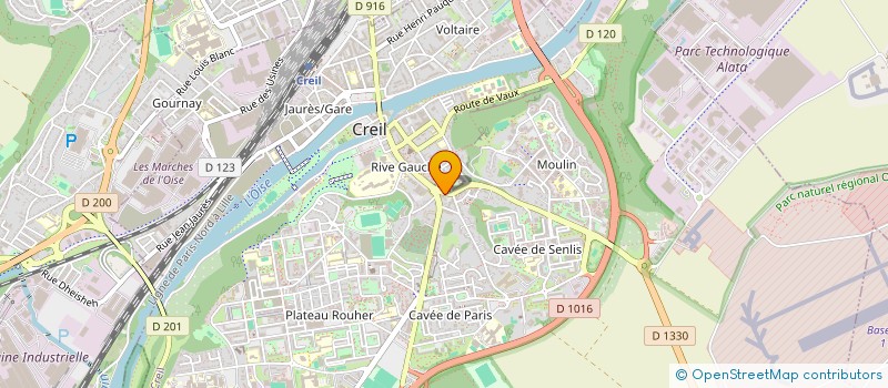 localisation de l'entreprise MONSIEUR AIMENE BENIDIR  CREIL