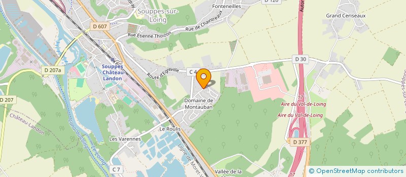 localisation de l'entreprise MONSIEUR AIMERIC AMIOT  SOUPPES-SUR-LOING