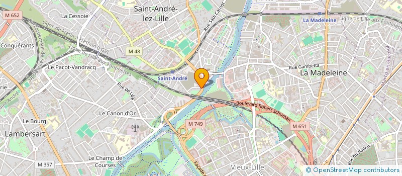 localisation de l'entreprise MONSIEUR AIMERIC BAUDOUIN  SAINT-ANDRE-LEZ-LILLE