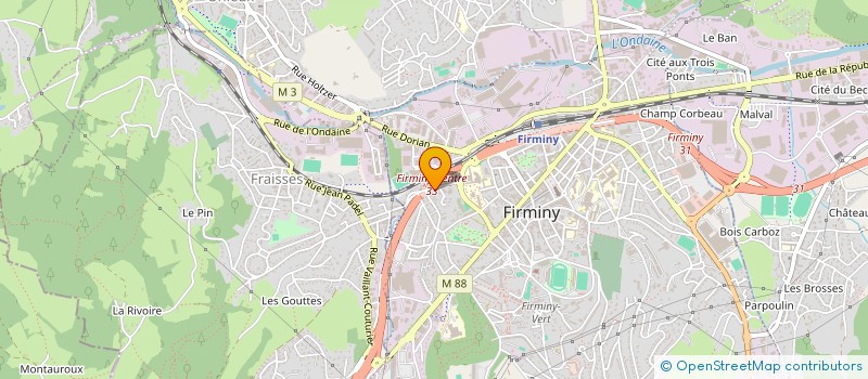 localisation de l'entreprise MONSIEUR AIMERIC BIASIOLO  FIRMINY