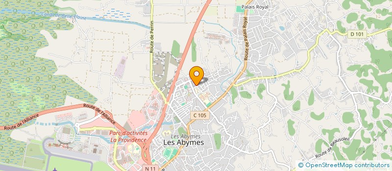 localisation de l'entreprise MONSIEUR AIMERIC LATCHOUMANAYA  LES ABYMES