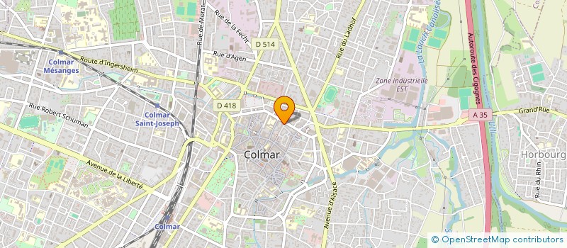 localisation de l'entreprise MONSIEUR AIMERY DE WYKERSLOOTH  COLMAR