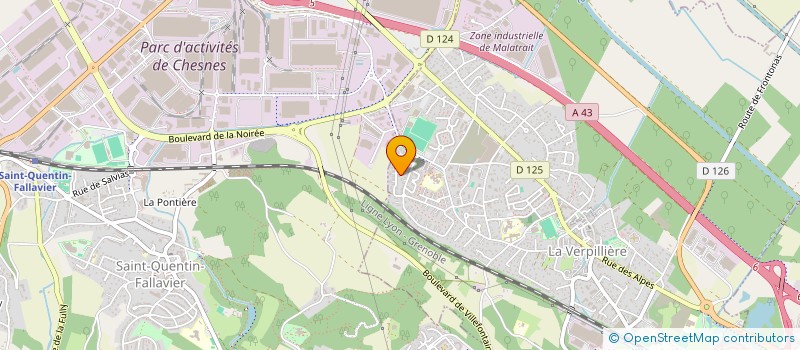 localisation de l'entreprise MONSIEUR AIMERY STARON  LA VERPILLIERE