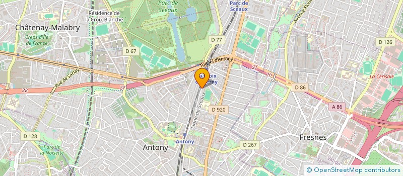 localisation de l'entreprise MONSIEUR AINA MICHAEL RAKOTOHARIMANANA à ANTONY