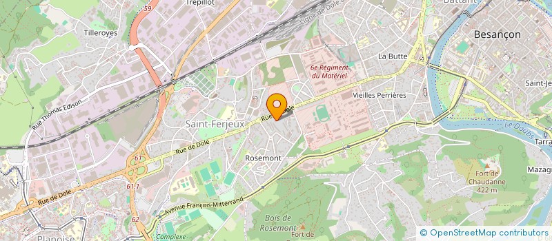 localisation de l'entreprise MONSIEUR AINA PECHARD  BESANCON