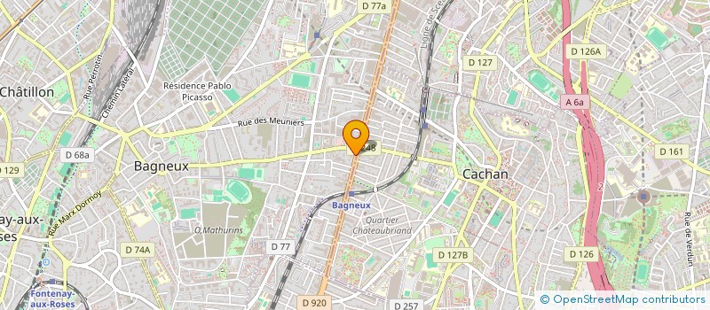 localisation de l'entreprise MONSIEUR AINA RAHARIMANANA à BAGNEUX