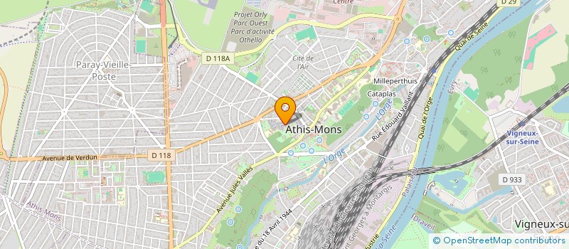 localisation de l'entreprise MONSIEUR AINIS BENHADJ à ATHIS-MONS