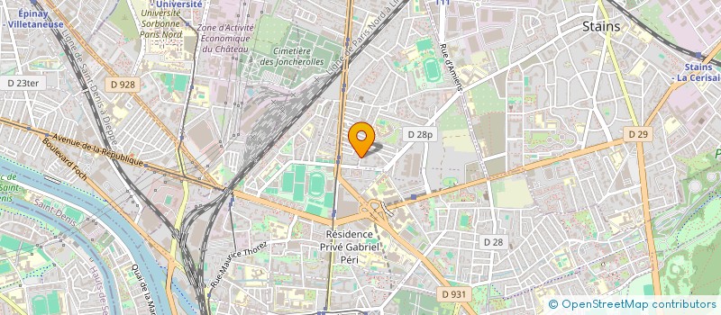 localisation de l'entreprise MONSIEUR AINOUDINE HAMADA à PIERREFITTE-SUR-SEINE