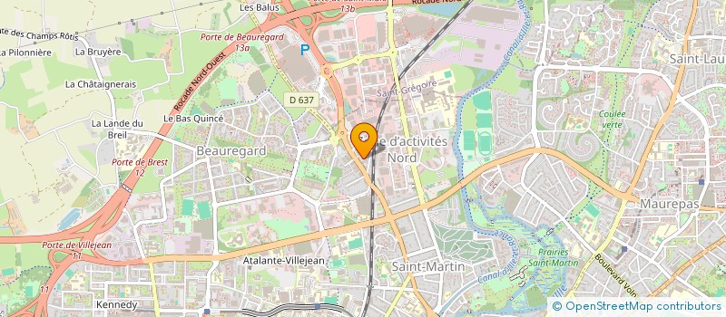 localisation de l'entreprise MONSIEUR AINULLAH JABARKHIL  RENNES