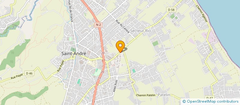 localisation de l'entreprise MONSIEUR AISHA KAZI à SAINT-ANDRE