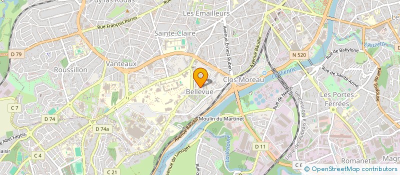 localisation de l'entreprise MONSIEUR AISSA AISSAT à LIMOGES