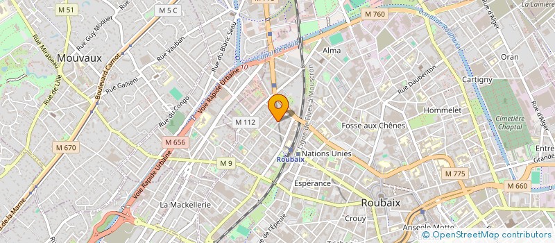 localisation de l'entreprise MONSIEUR AISSA ALIOUAT  ROUBAIX