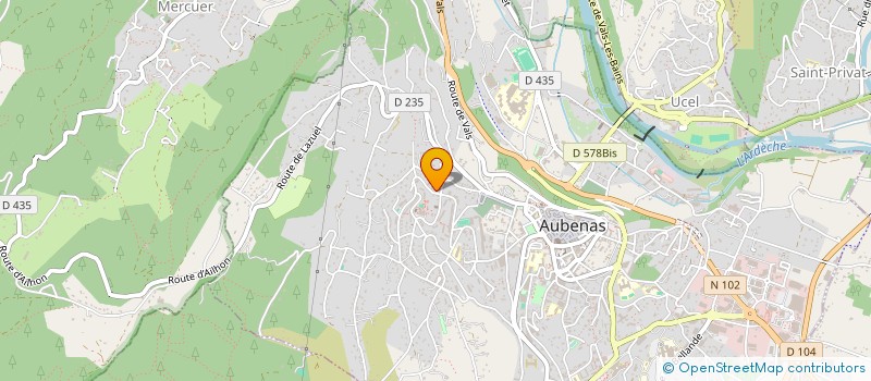 localisation de l'entreprise MONSIEUR AISSA AMRANI à AUBENAS