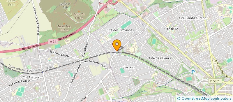 localisation de l'entreprise MONSIEUR AISSA AMSLY  LENS