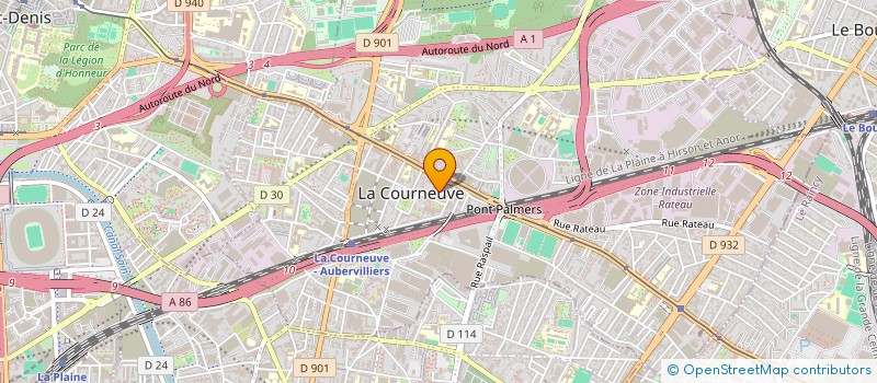 localisation de l'entreprise MONSIEUR AISSA BENMERADI  LA COURNEUVE