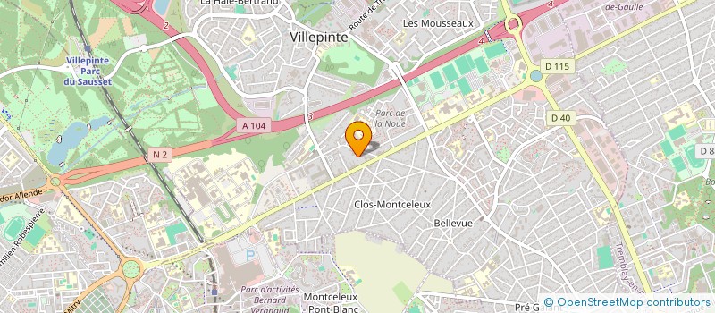 localisation de l'entreprise MONSIEUR AISSA BENNAI à VILLEPINTE