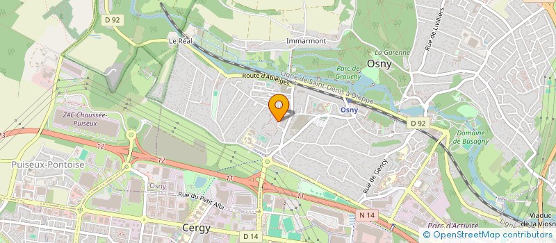 localisation de l'entreprise MONSIEUR AISSA BENZIDANE  OSNY