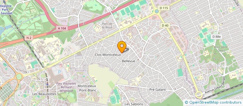 localisation de l'entreprise MONSIEUR AISSA BENZOUAOUI à VILLEPINTE