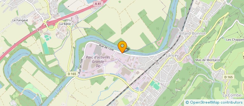 localisation de l'entreprise MONSIEUR AISSA BOUACIDA  LA COMBE-DE-LANCEY