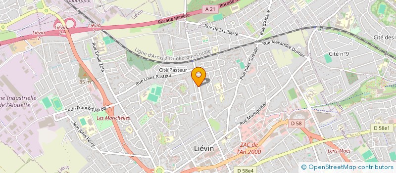 localisation de l'entreprise MONSIEUR AISSA BOUMERZOUG  LIEVIN