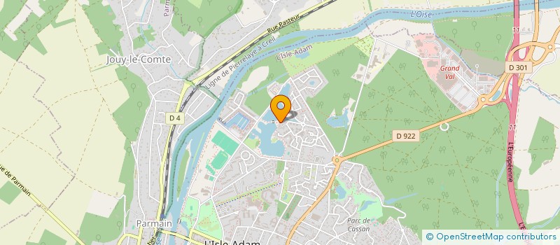 localisation de l'entreprise MONSIEUR AISSA CHIKHAOUI à L'ISLE-ADAM