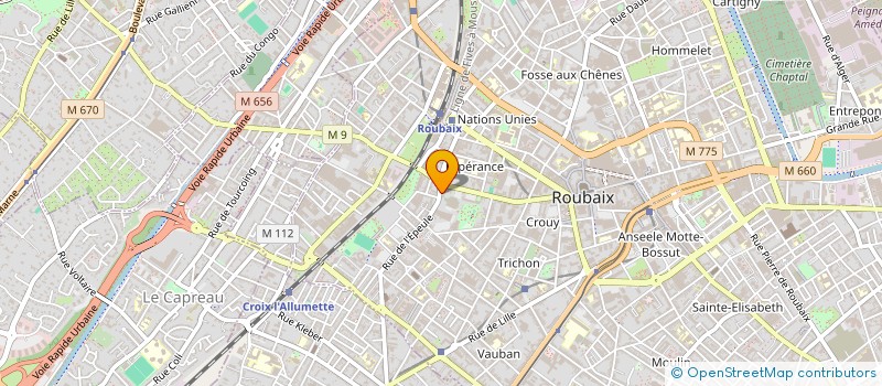 localisation de l'entreprise MONSIEUR AISSA DAHMANI  ROUBAIX