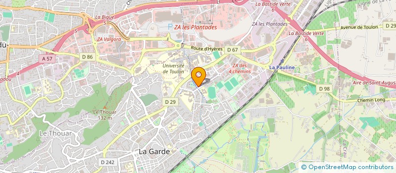 localisation de l'entreprise MONSIEUR AISSA DJENIDI  LA GARDE