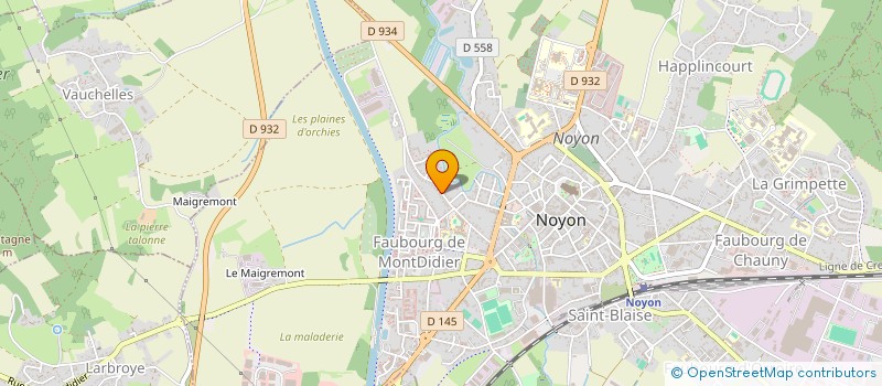 localisation de l'entreprise MONSIEUR AISSA DJERRAH  NOYON