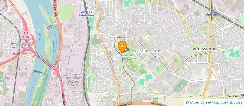 localisation de l'entreprise MONSIEUR AISSA ELAKERMI  VENISSIEUX