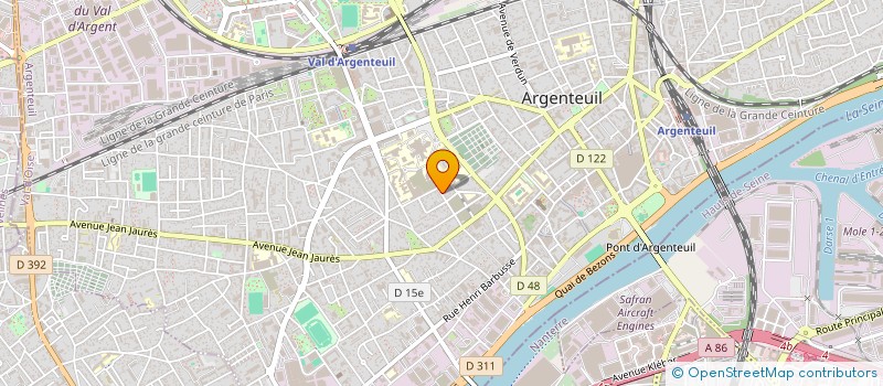 localisation de l'entreprise MONSIEUR AISSA HADJ BRAHIM  ARGENTEUIL