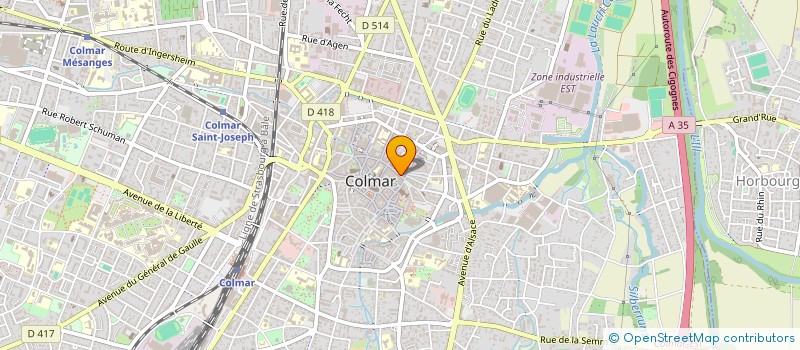 localisation de l'entreprise MONSIEUR AISSA HENNI  COLMAR