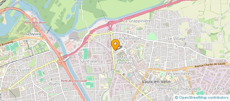 localisation de l'entreprise MONSIEUR AISSA KALBOUZ  VAULX-EN-VELIN