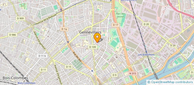 localisation de l'entreprise MONSIEUR AISSA KHELIF  GENNEVILLIERS