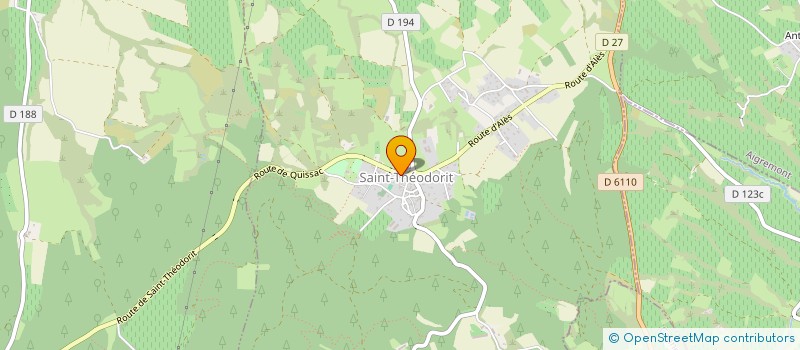 localisation de l'entreprise MONSIEUR AISSA LAMRAOUI  SAINT-THEODORIT