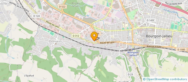 localisation de l'entreprise MONSIEUR AISSA MAHTOUT  BOURGOIN-JALLIEU