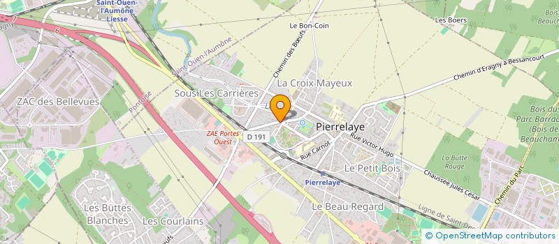 localisation de l'entreprise MONSIEUR AISSA MESSAILI  PIERRELAYE